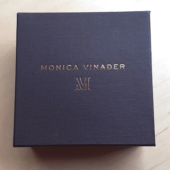 Monica Vinader Rose Gold with Kyanite Stone Ring, Size 5 3/4 - Picture 2 of 6